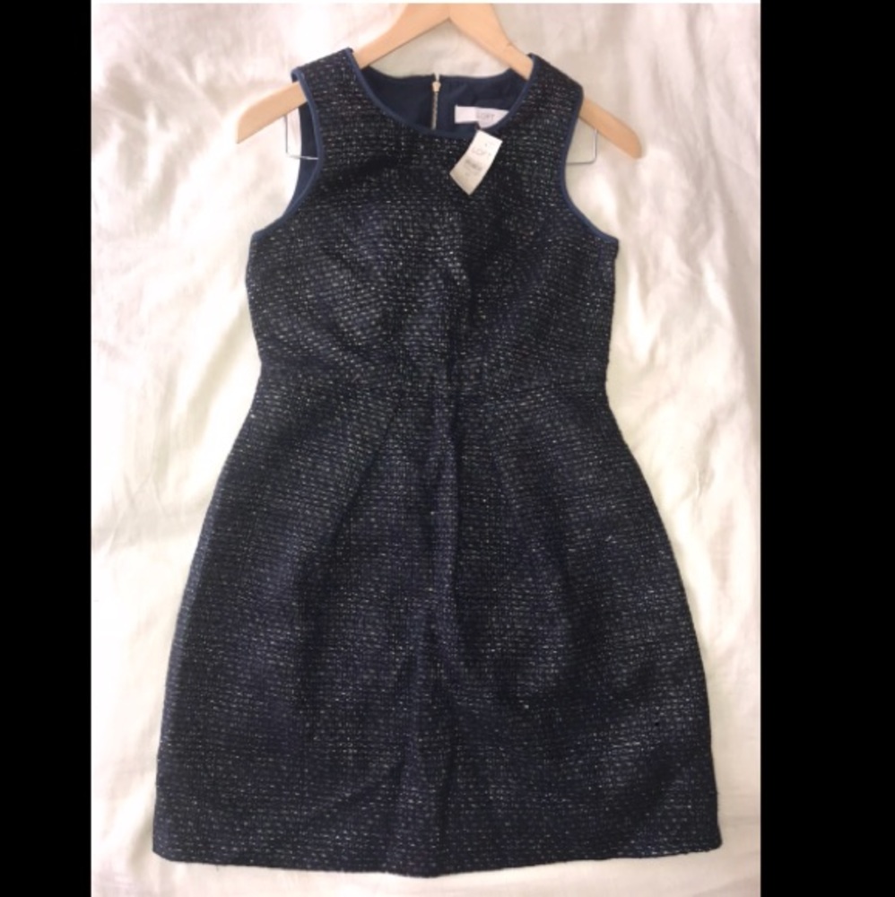 Ann Taylor Loft Navy Blue Sheath Dress